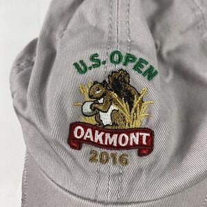 US Open Oakmont Hat Cap Strap Back Mens Gray Golf USGA Member 2016 Embroidered